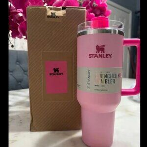 Flamingo Barbie pink Stanley Quencher H2.0 FlowState Tumbler 40oz Cup USA stock